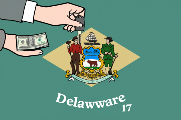 Delaware state outline